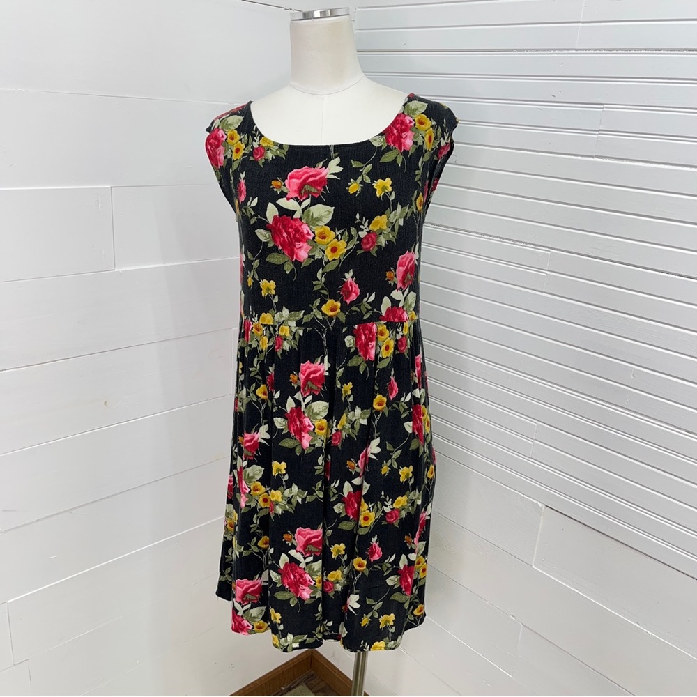 Reformation Black Floral Dress